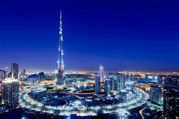 Burj Khalifa Night View Top 10 Tallest Buildings in the World 2014
